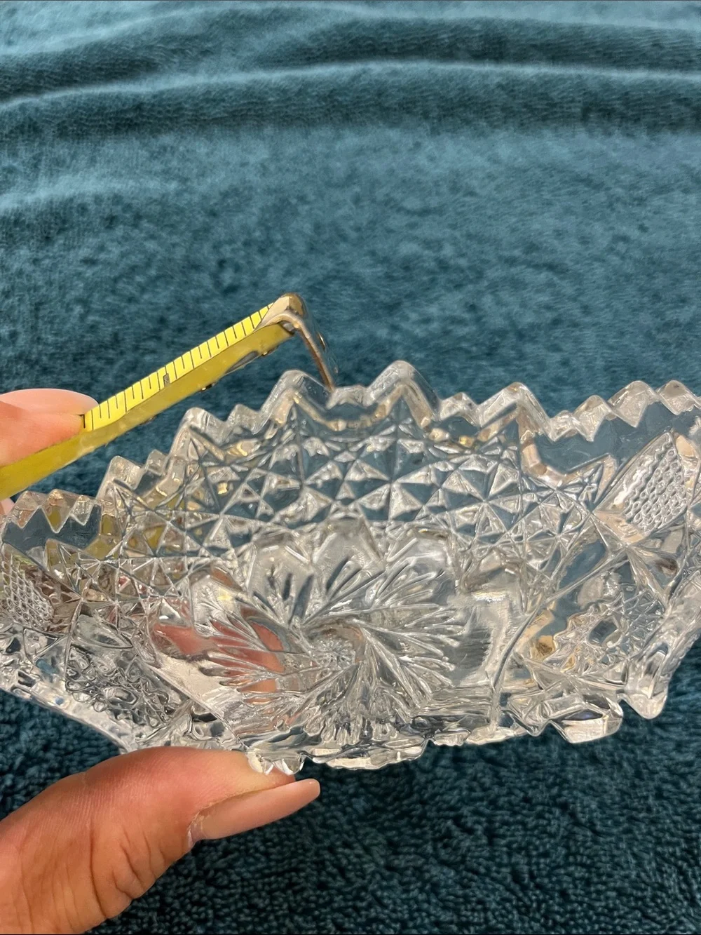 Antique Early American pattern glass candy dish